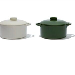 Mini Round Ceramic Cocotte Set